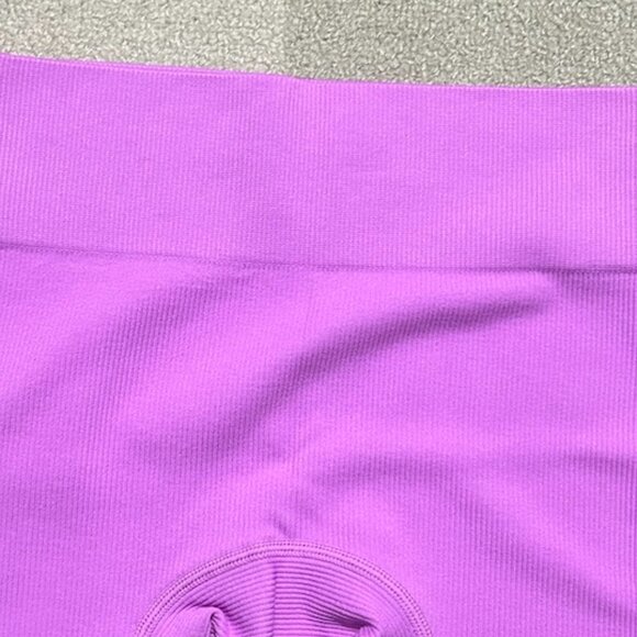 NWT Wild Fable Vibrant Purple Seamless Ribbed Biker Shorts Women's Size XXS - Picture 2 of 5